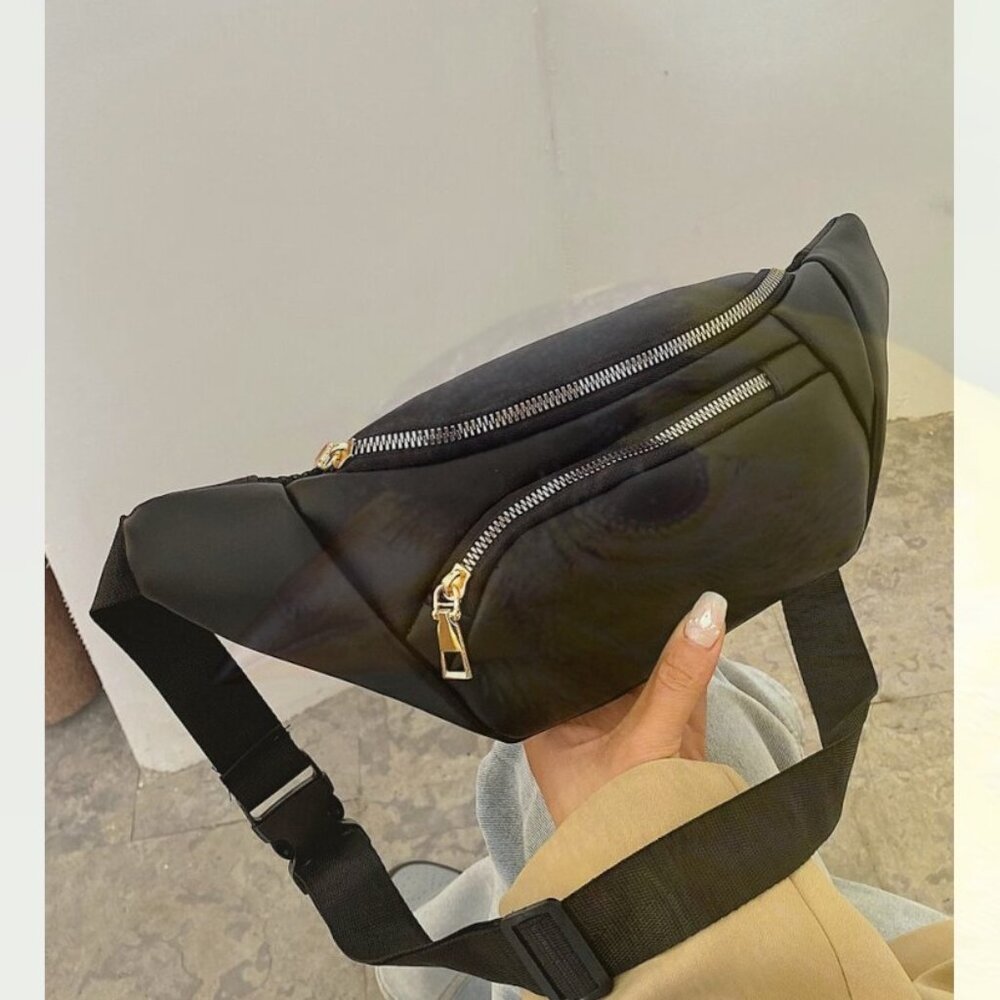 New Pocket Fanny Pack Black 074